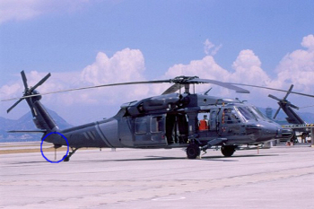 CPT 900 Beacon installed on a black hawk.