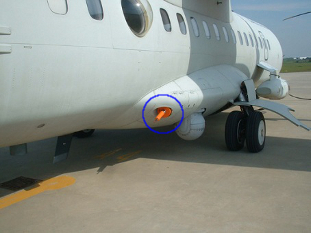 CPT 609 beacon Installed on a ATR42MP.