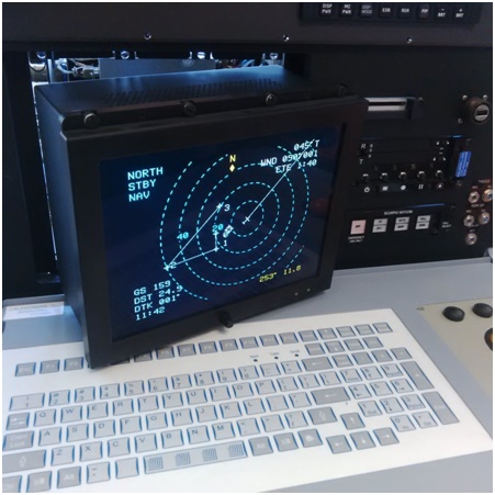 An example of a replacement display for RDR1500B.