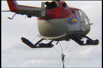 CPT 900 Beacon installed on a helicopter.